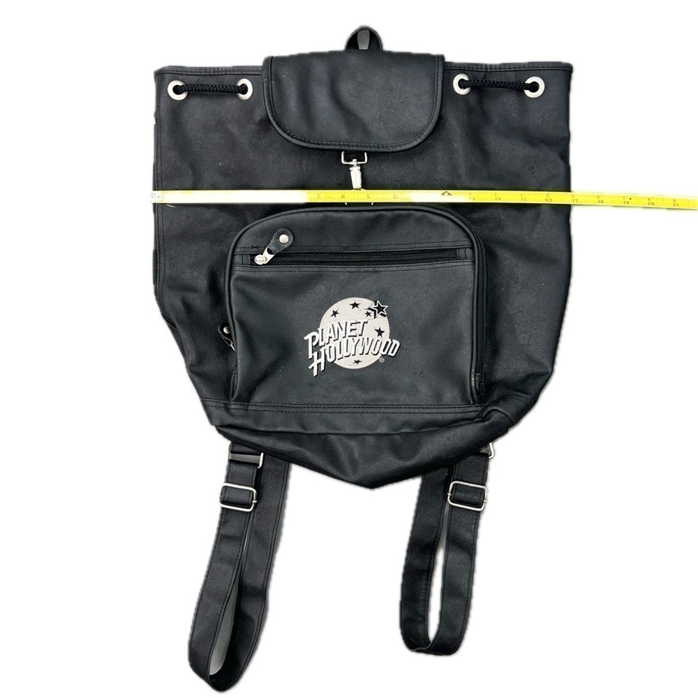 PLANET HOLLYWOOD Embroidered Leather Backpack - Picture 7 of 8